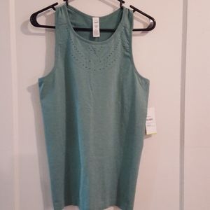 NWT Old Navy Teal Racerback Active Go-Dry Tank